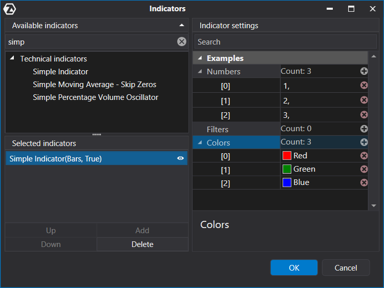 Collection settings